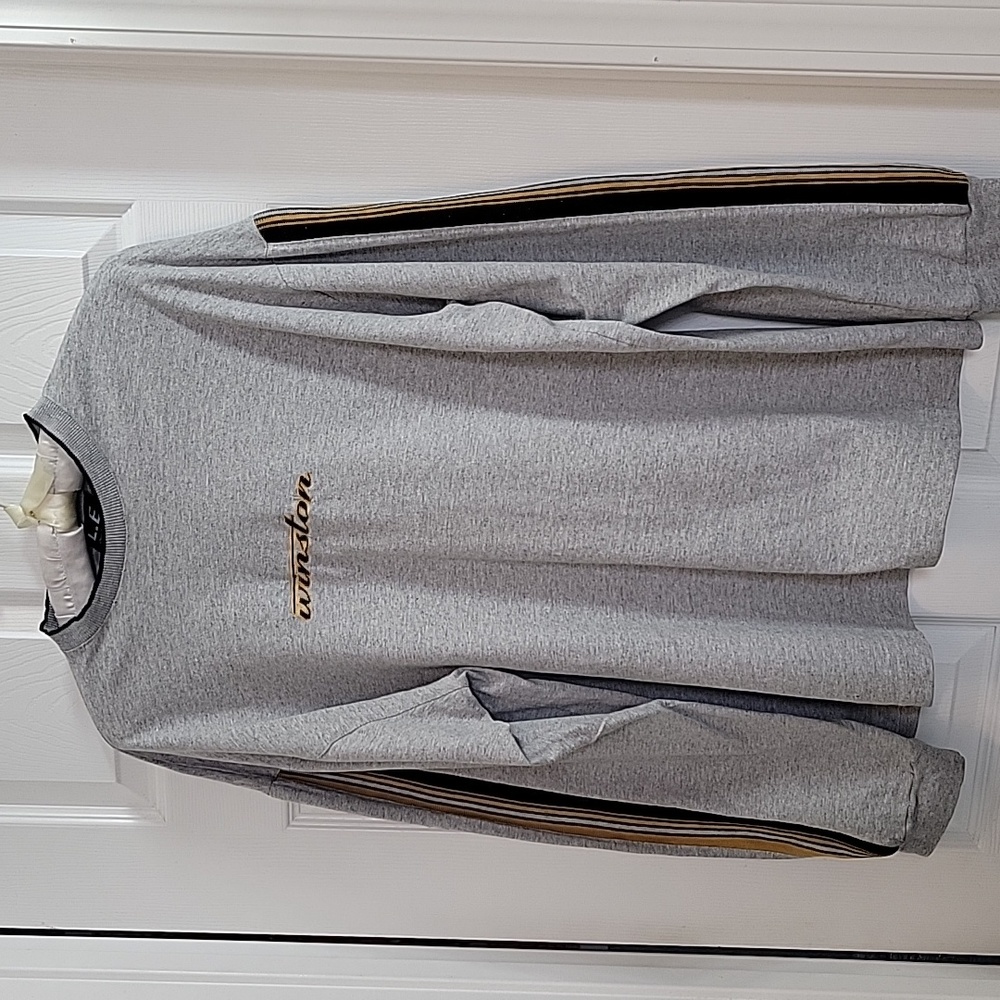 Men's Winston Cigarette  Grey Long Sleeve Tshirt. Sz Large But No Tag.